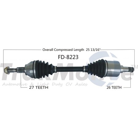 Surtrack Axle Cv Axle Shaft, Fd-8223 FD-8223